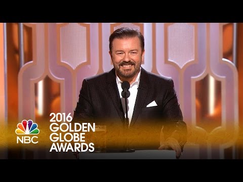 Ricky Gervais Opens the 2016 Golden Globes