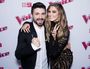 The Voice Australia winner Alfie Arcuri with his coach Delta Goodrem. 