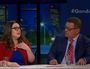 Guardian columnist and feminist activist Van Badham argues a point with conservative radio host Steve Price on ABC's Q&A;.