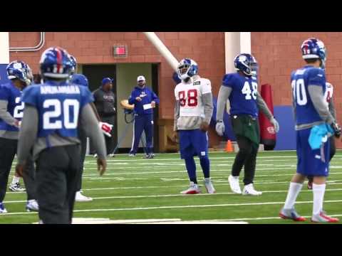 Fresh footage of Hakeem Nicks back with the Giants