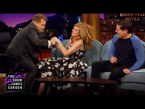 Connie Britton Gives Mark Cuban Her Business Pitch