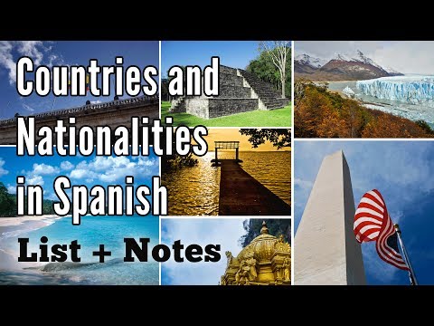 Countries and nationalities in Spanish: list, sentences & questions