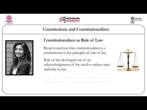 Constitutions and constitutionalism (Law)