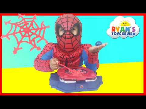 Marvel Science Spider Man Web Creator Lab Kids Video Ryan ToysReview