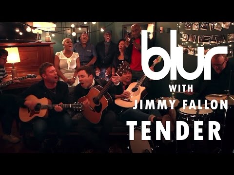 Blur feat Jimmy Fallon - Tender (The Tonight Show 2015)