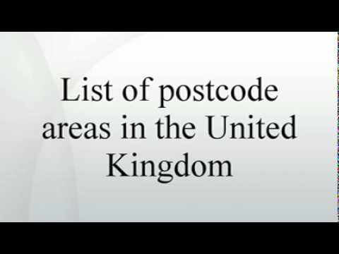 List of postcode areas in the United Kingdom