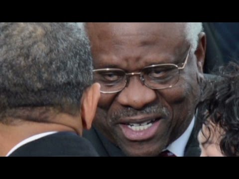 Justice Clarence Thomas breaks 10-year silence