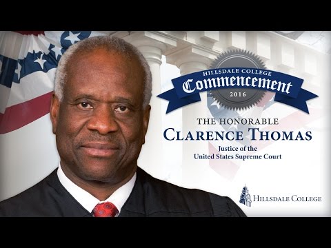 Clarence Thomas Speaks at Hillsdale College's Commencement Ceremony