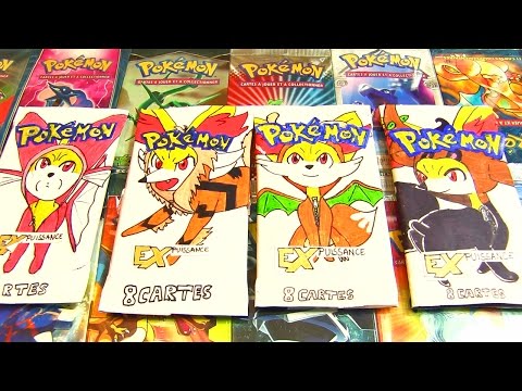 Ouverture de 4 Boosters Pokémon EX FAIT MAIN Juste INCROYABLE !!