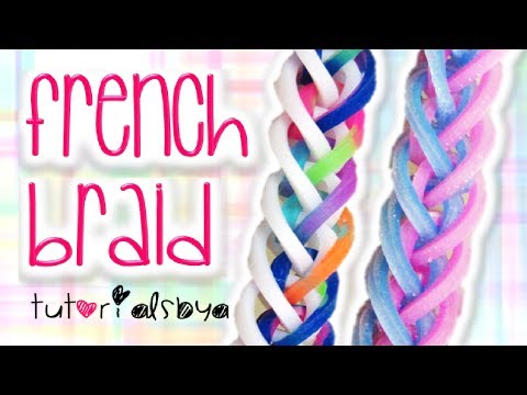 NEW French Braid Rainbow Loom Monster Tail Bracelet Tutorial | How To