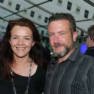 Pictured at the Bushmills Marquee at the Belfast City Blues Festival are Clare Anderson and Christian Elcome