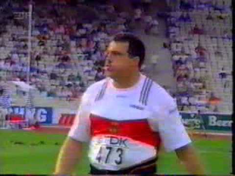 Hammer Throw Heinz Weis World Champs 1997 winning throw