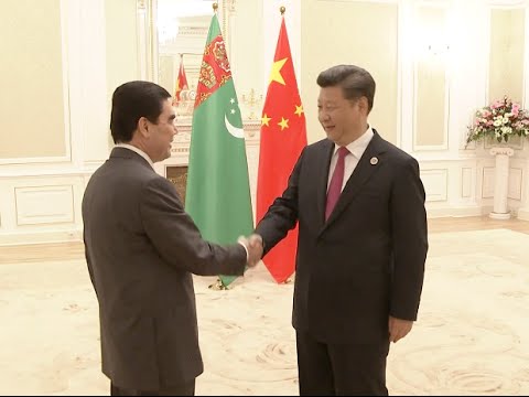 Xi Meets Turkmenistan President in Tashkent