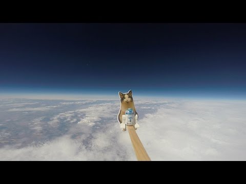 [HD] Loki Lego Launcher - High altitude balloon