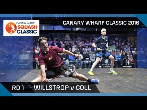 Squash: Willstrop v Coll - Canary Wharf Classic 2016 - Rd 1 Highlights