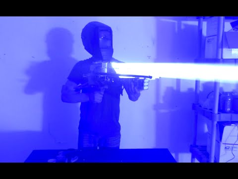 My Homebuilt 200W LASER BAZOOKA!!!!!