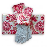 Gardener's Giftset - Kneeling Pad and Gloves in Strawberry Boho by Homegrown and Handmade
