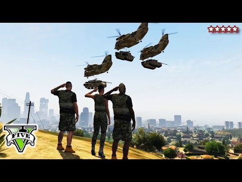 GTA 5 ATTACKING THE BASE - GTA Online Military Base Takeover - GTA Base Bloody Massacre