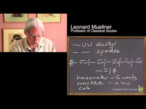 Introduction to the meter of Homeric epic, with Prof. Leonard Muellner