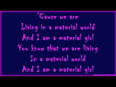 Madonna - Material Girl (Lyrics On Screen)