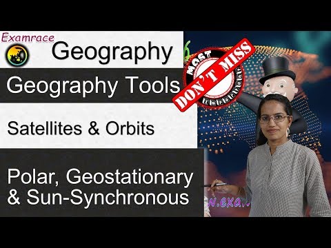 Learning about the satellites and their orbits - Polar, Geostationary & Sun-Synchronous