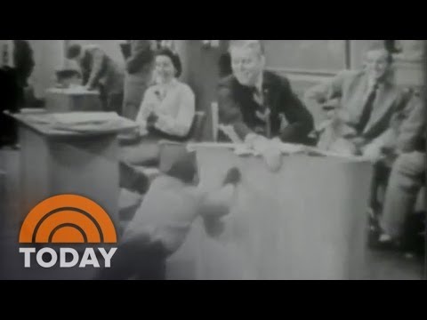 Dave Garroway Shows Off A Monkey In Studio | Archives | TODAY