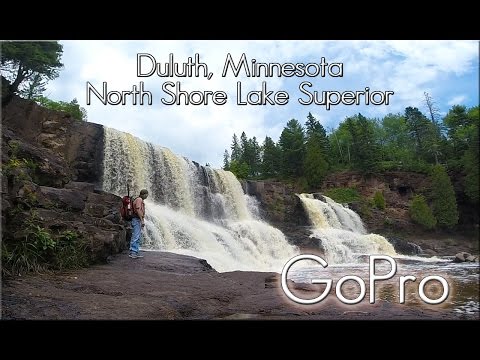 Duluth, Minnesota. North Shore Lake Superior Part 1. Gooseberry Fall, Split Rock Light House.