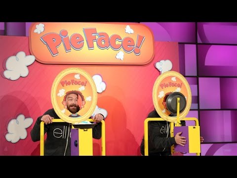 Ashton Kutcher and Danny Masterson Play Pie Face