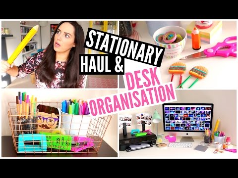 Desk Organisation & Stationary HAUL | velvetgh0st ♡