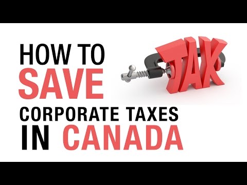 How to save corporate taxes in Canada