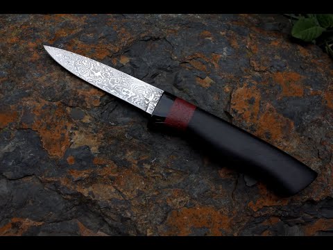 Forging damascus steel knife