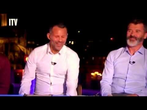 Watch Ryan Giggs wind up Roy Keane on live TV  something he may live to regret