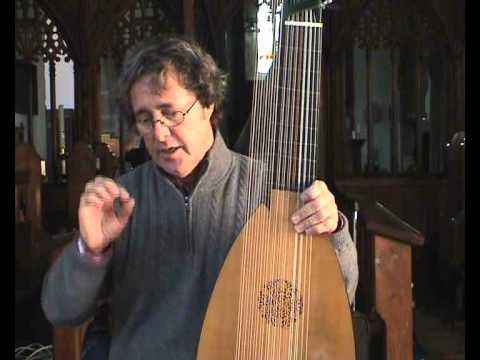 David Miller demonstrates trills on the Baroque Lute.