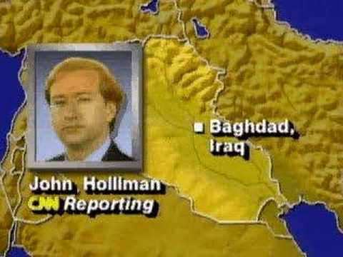 John Holliman describing Baghdad during Gulf War 1.