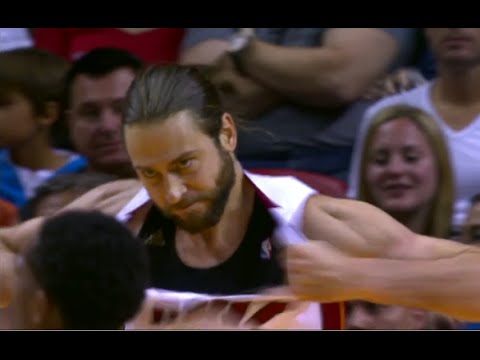 Josh McRoberts Rips His Jersey Off vs Raptors