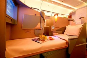 Etihad's 'Pearl' business class has probably the most stylish cabin in the air.