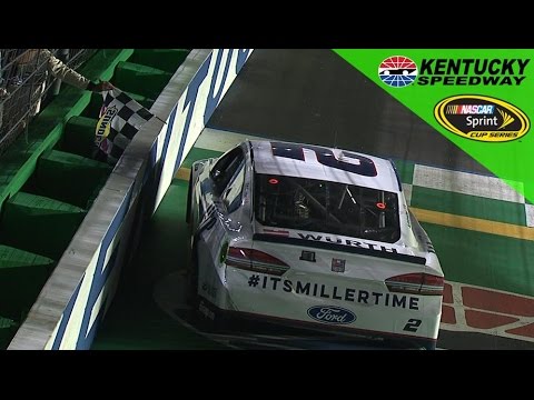 Keselowski stretches his fuel to win at Kentucky