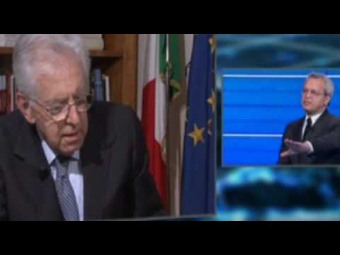 RISSA DA MENTANA! MONTI FURIOSO CON TREMONTI SI ALZA E SE NE VA! GUARDATE COSA È SUCCESSO IN DIRETTA