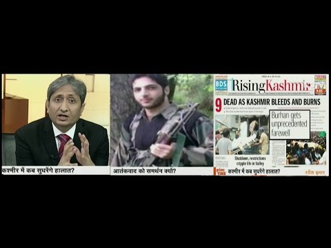 NDTV Ravish Kumar Prime Time,Decoding Burhan Wani and Kashmir unrest.#KashmirCrisis