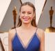 Brie Larson is all smiles in a custom-made Gucci gown at the 2016 Academy Awards