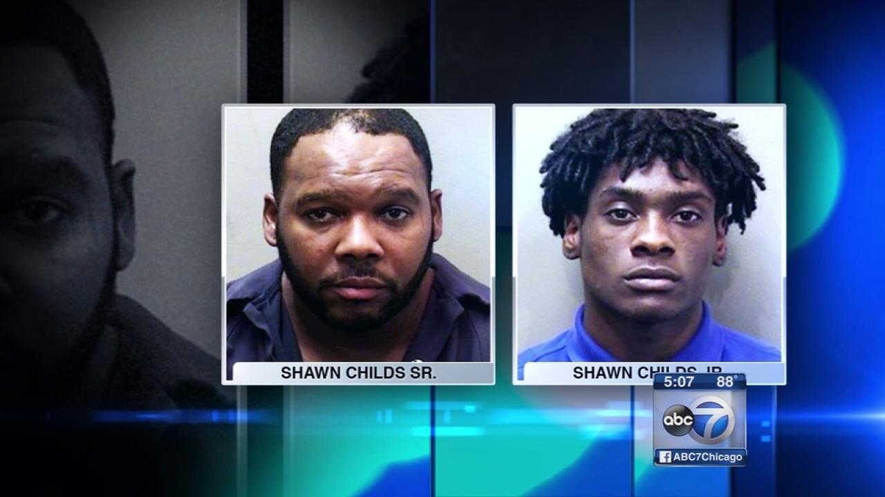 Father, son charged after alleged sexual assault