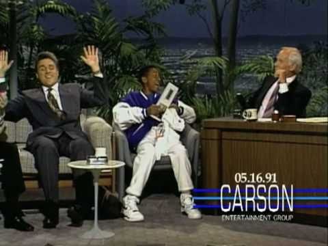 Jay Leno and Jaleel White Are Guests on "The Tonight Show Starring Johnny Carson" - 1991