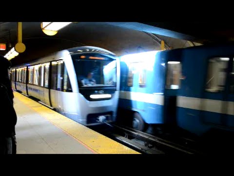 IMPRESSIVE RIDE ON NEW MONTREAL AZUR METRO