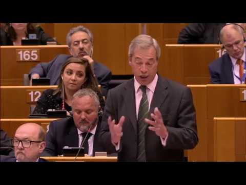 Nigel Farage EPIC EU Exit Speech In European Parliament   Jean Claude Juncker