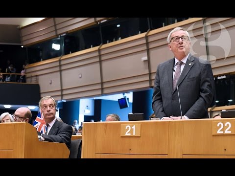 Jean-Claude Juncker to Nigel Farage: 'Why are you here?'