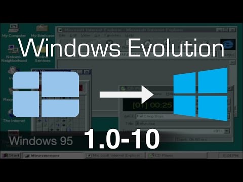 Evolution of Microsoft Windows (Windows 1.0-10)