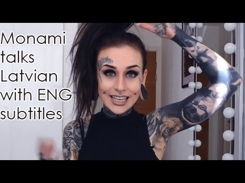 MONAMI FROST TALKS IN LATVIAN WITH ENG SUBTITLES