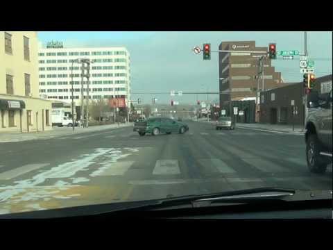 Driving North Bound HWY 16 / Mt Rushmore Rd Through Rapid City, SD In The Winter 12/24/12