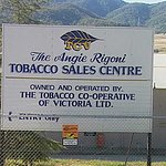 The Angie Rigoni tobacco sales centre.