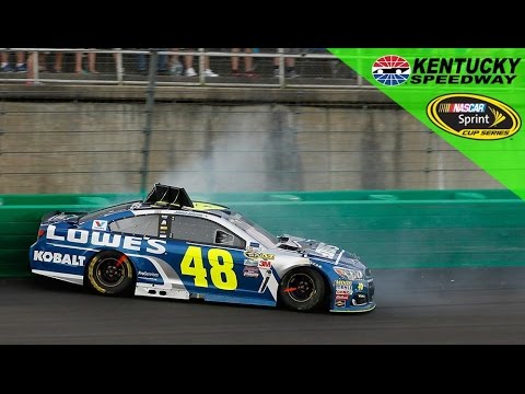 Jimmie Johnson spins early at Kentucky